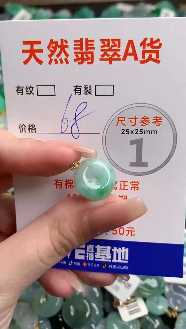 翡翠18K金镶嵌颈饰13007212