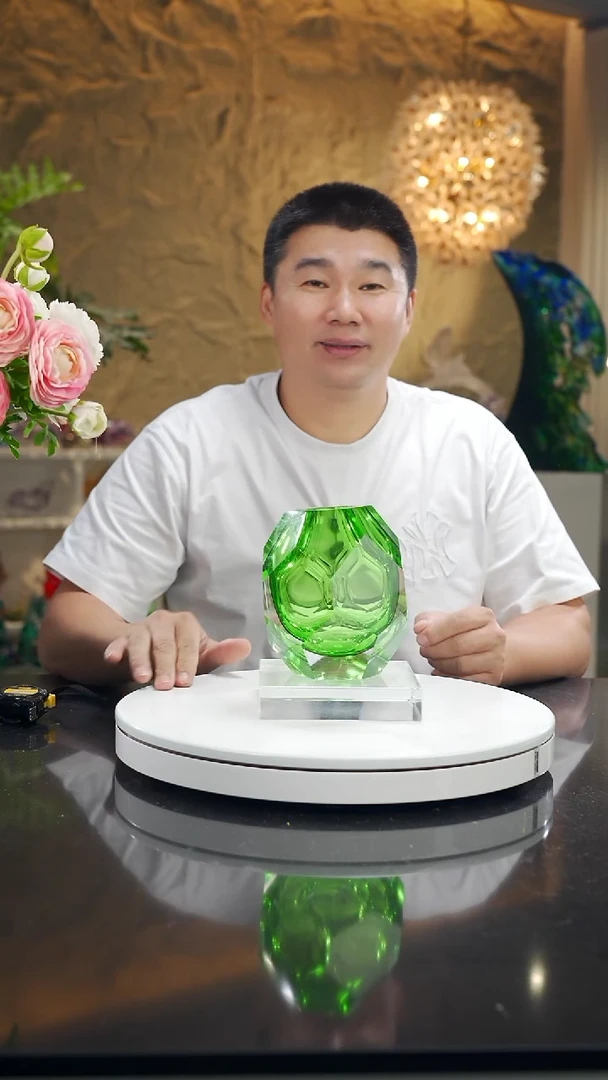 摆件福利绿色切面香薰瓶