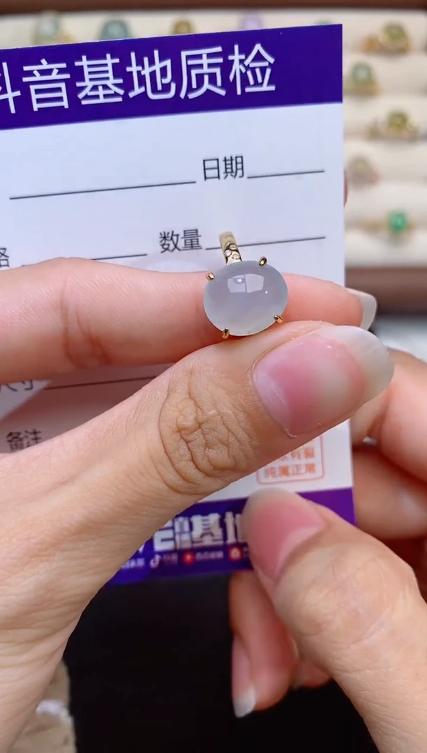 银S925镶嵌戒指翡翠1