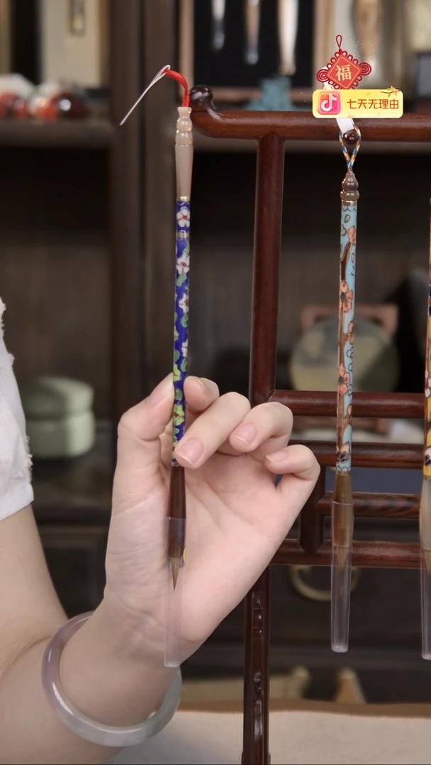 豆****憨15号 青春 景泰蓝牛角蝇头小楷
