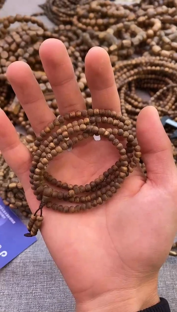 【闪购商品】沉香手串千里香04圆珠多圈棋楠手串#7多样性发一