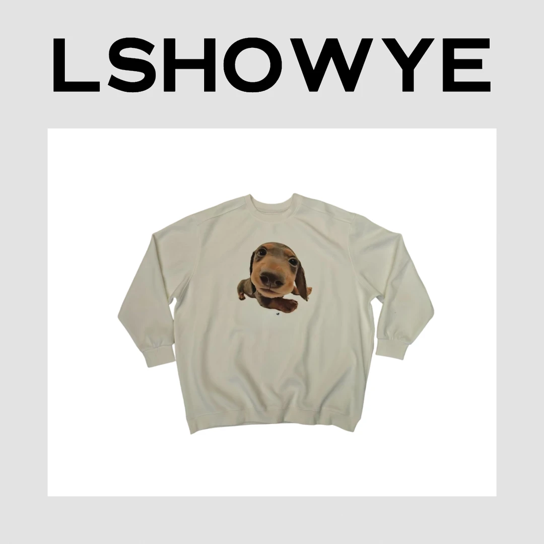 LSHOWYE｜卡通狗狗印花卫衣 91262