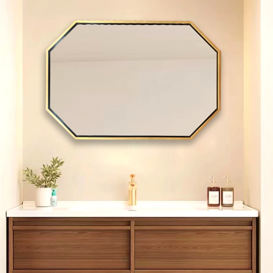 轻奢现代斗柜壁挂装饰镜沙发背景装饰镜艺术异形装饰镜【不包安装】