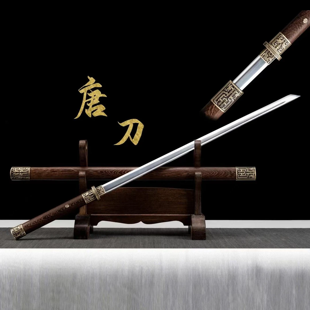 【太平唐横刀】一体龙骨高锰钢上等鸡翅木实木鞘冷兵器摆件未开刃