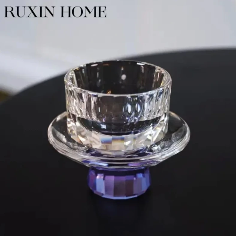 高档紫色底托茶杯【单支】加厚耐热