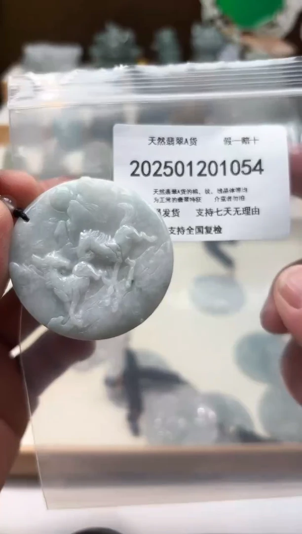 颈饰未镶嵌翡翠纯天然翡翠A货1206