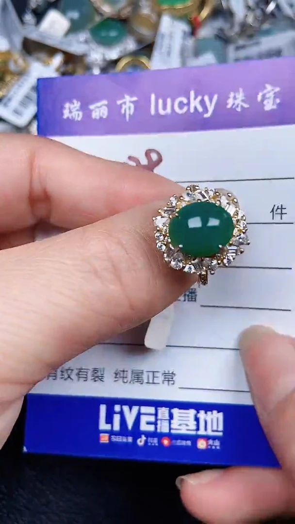 颈饰银S925镶嵌翡翠0029