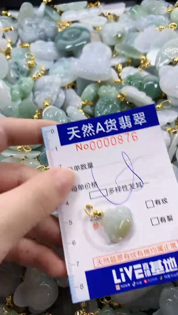 颈饰未镶嵌翡翠天然A货翡翠