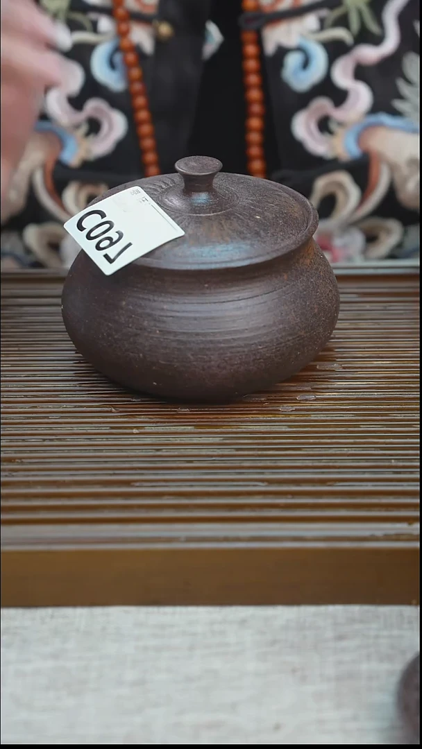 纯手工粗陶茶具每一只不一样