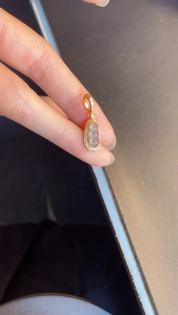 吊坠(不含链)银S925镶嵌翡翠1