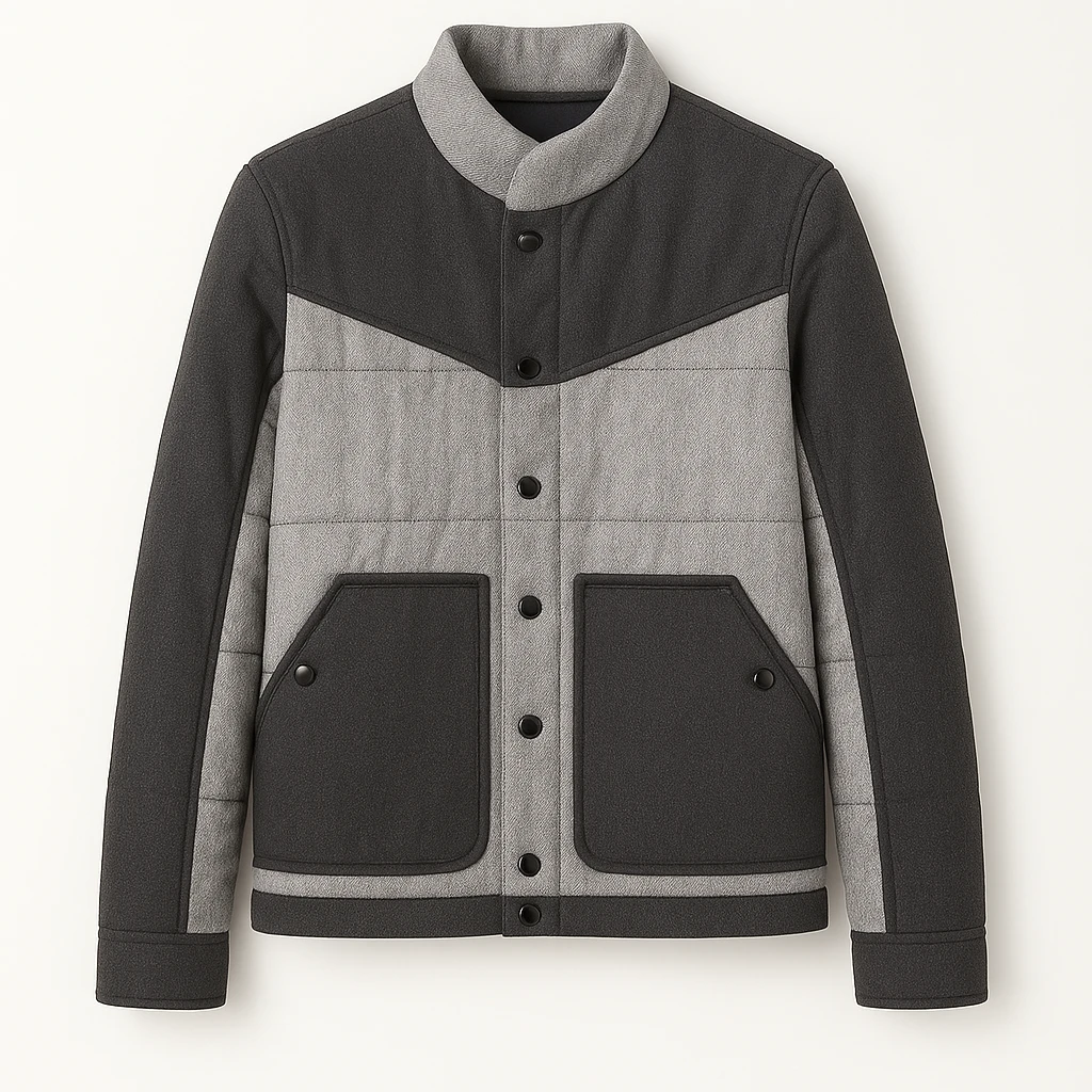 秋冬季百搭棉服外套商务休闲两用高级感男装042