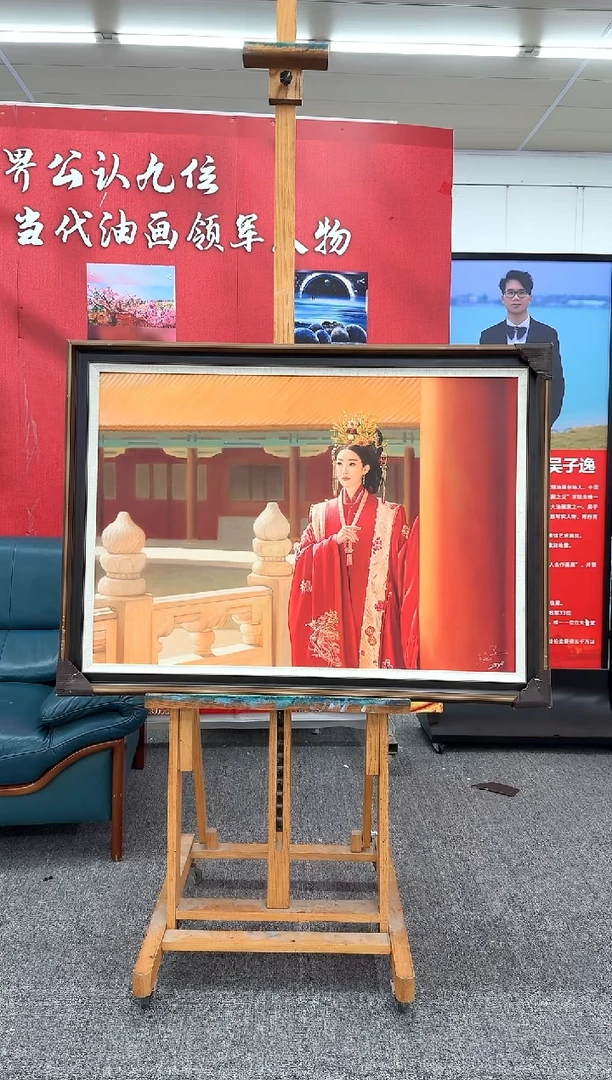 油画46建筑人物-吴子逸-油画