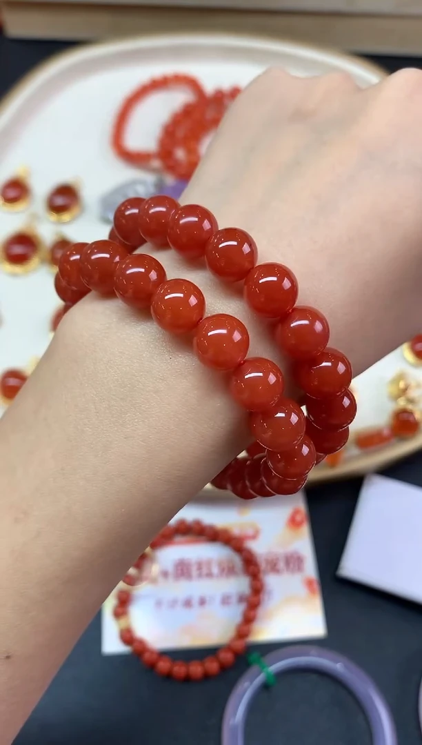 【闪购商品】南红玛瑙手串未镶嵌手串多样性发其一A426|