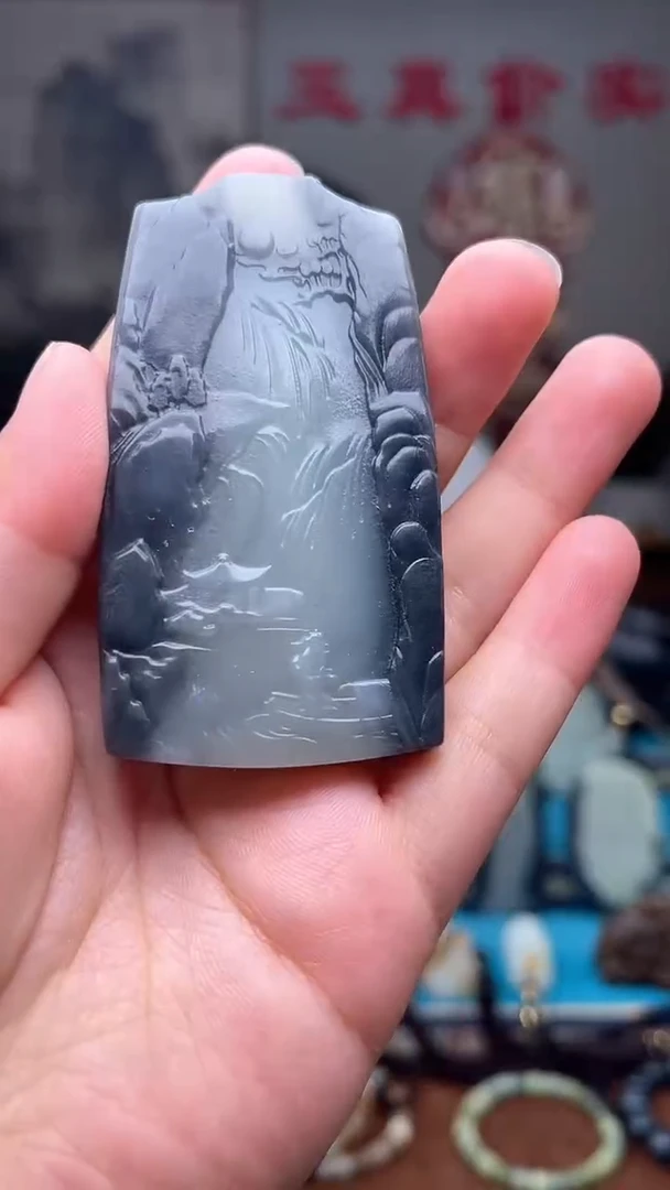 和田玉未镶嵌挂件1