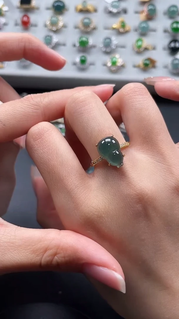 【闪购商品】翡翠戒指银S925镶嵌65765765