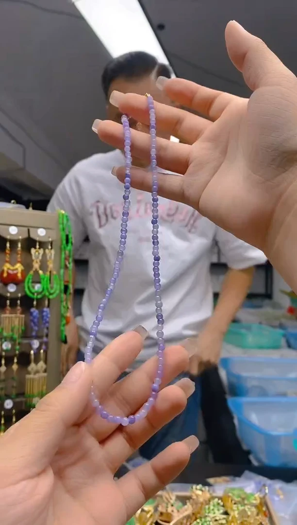 【闪购商品】翡翠耳饰合金173翡翠锁骨链