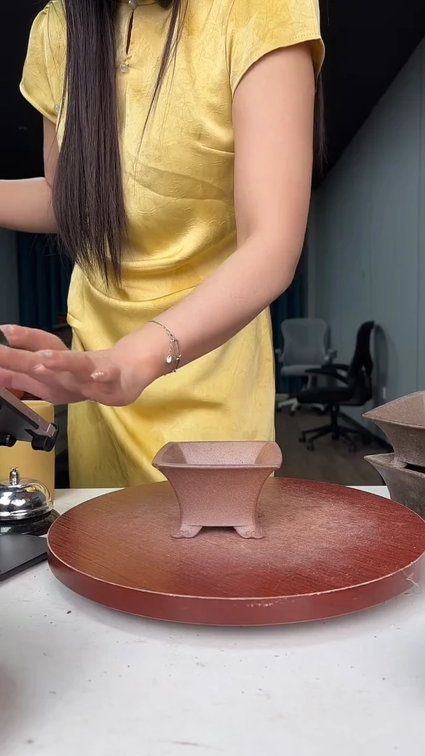 紫砂花盆浅草紫砂花盆