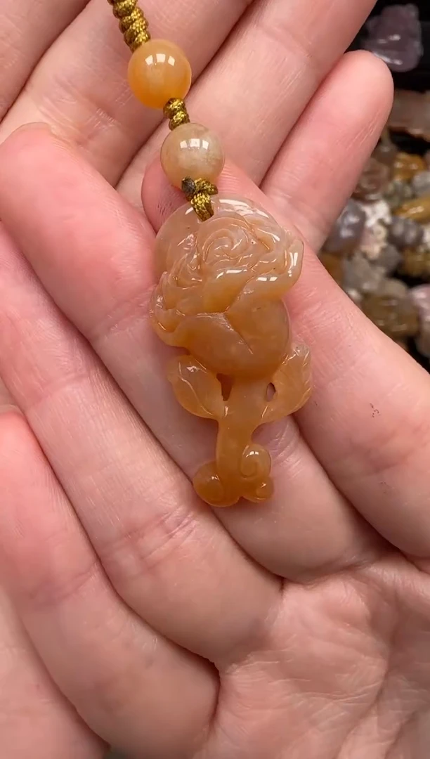 硅化珊瑚（珊瑚玉）未镶嵌颈饰682