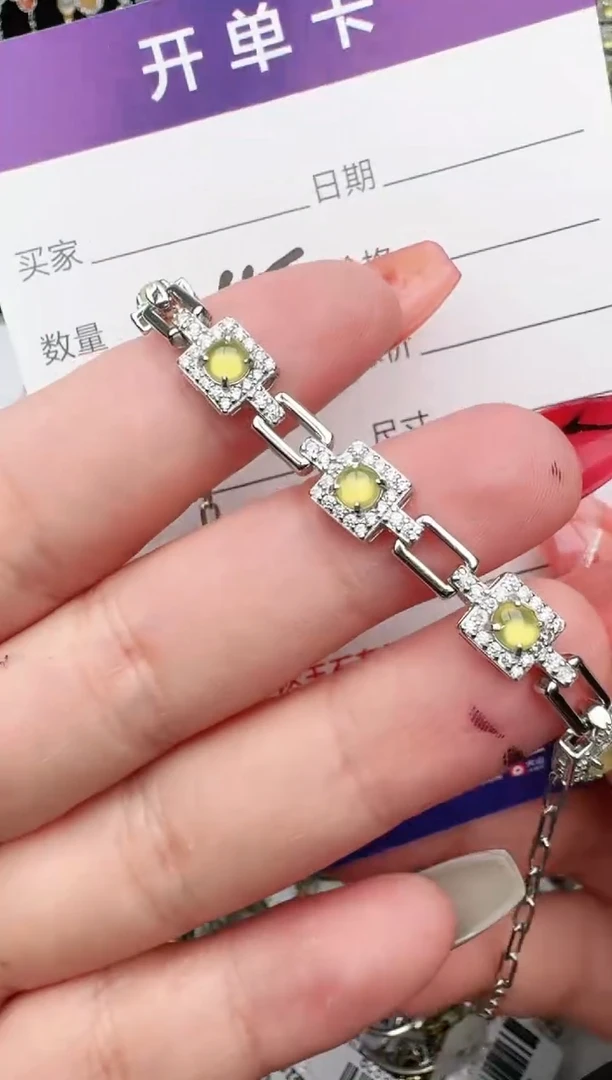 翡翠戒指银S925镶嵌1111