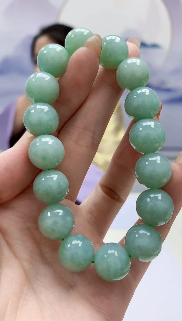 【闪购商品】定制翡翠未镶嵌4902jw-毛货手串95