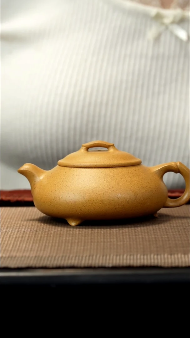 紫砂茶盏黄金段简瓢150CC