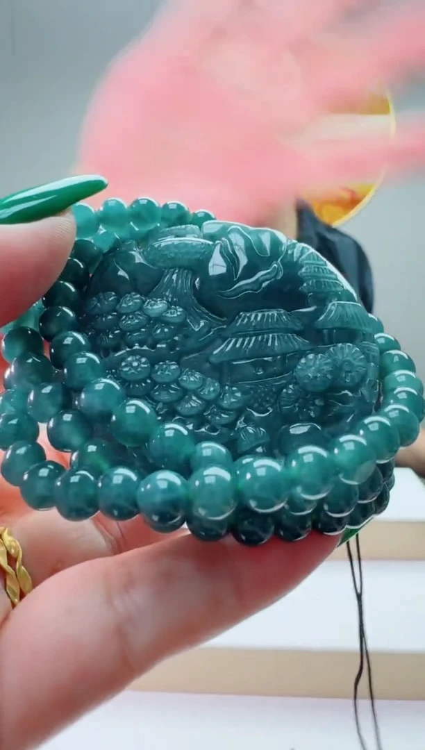 翡翠未镶嵌颈饰多样性随机发其一