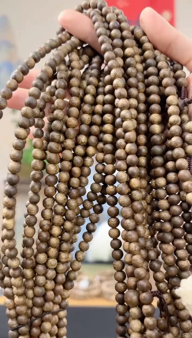 【闪购商品】沉香手串海南莺歌绿棋6mm多圈多样性发其一