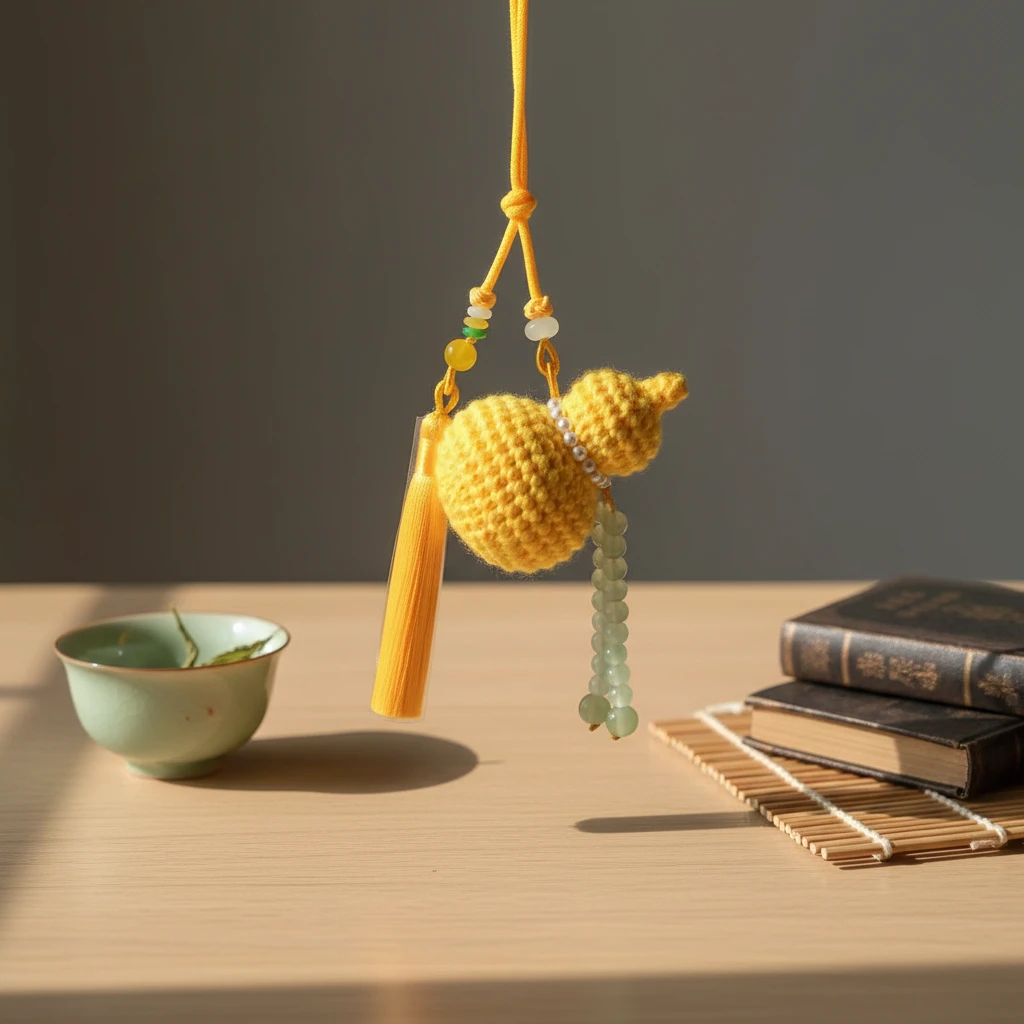 成品手工钩织葫芦车挂送男友创意礼物内饰装饰护路平安车载挂件