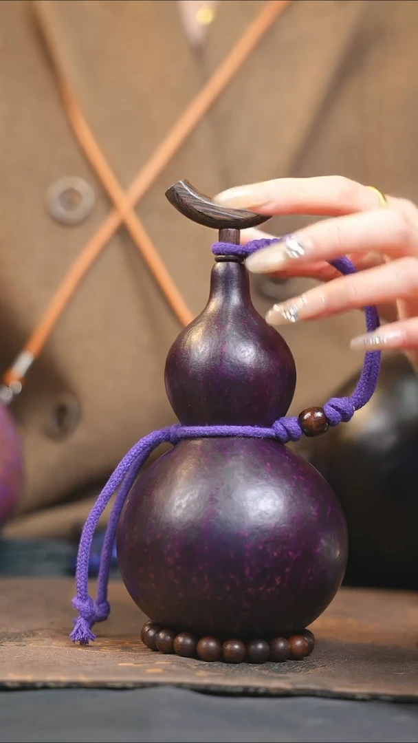 【闪购商品】XR190大漆酒葫芦不包手串及旋转底座