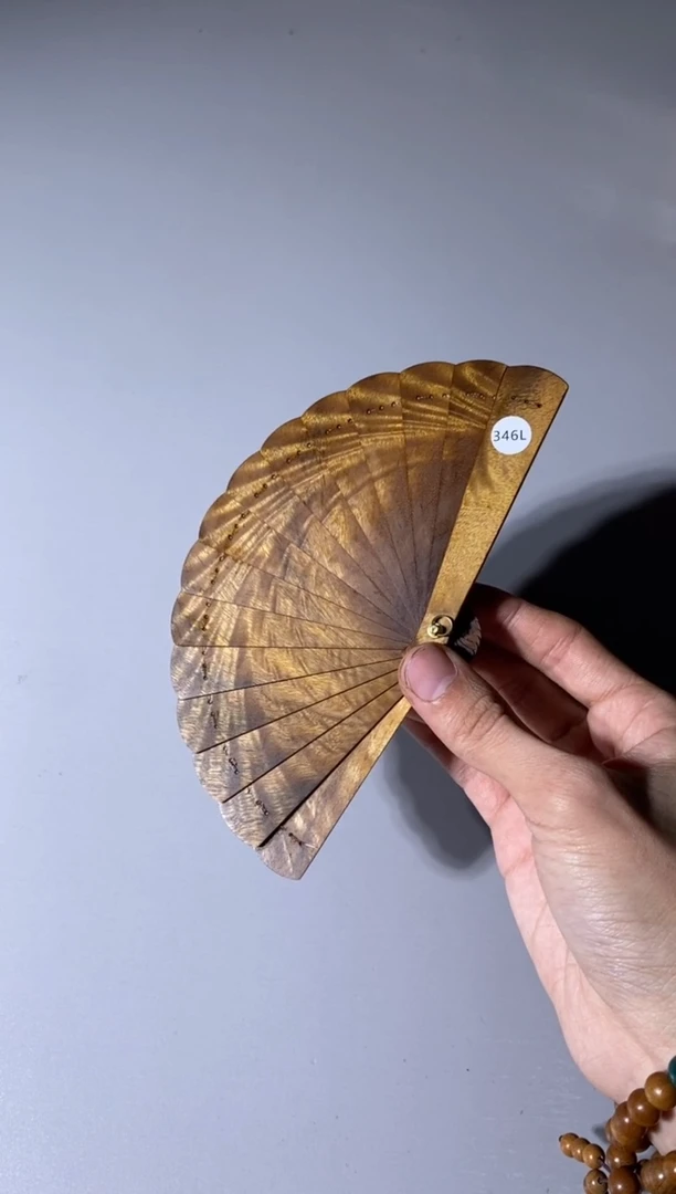 【闪购商品】金丝楠346号10cm金丝楠迷你扇