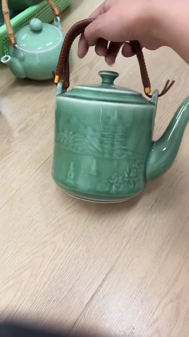 龙泉云间青瓷小米茶器