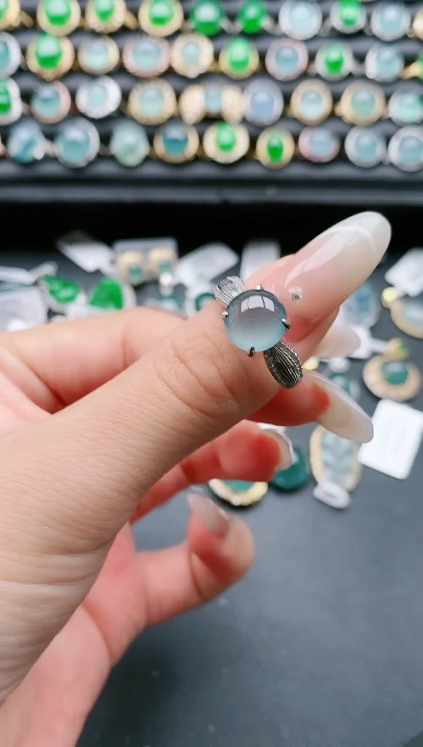 【闪购商品】翡翠戒指银S925镶嵌1111111