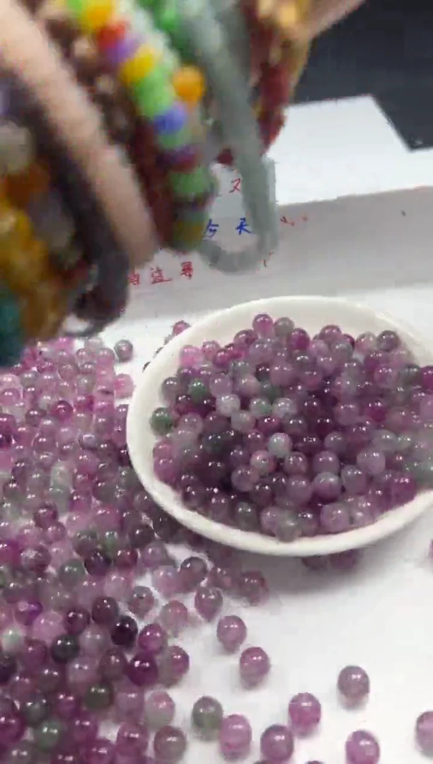 未镶嵌颈饰碧玺W1779西瓜碧玺8mm*30颗