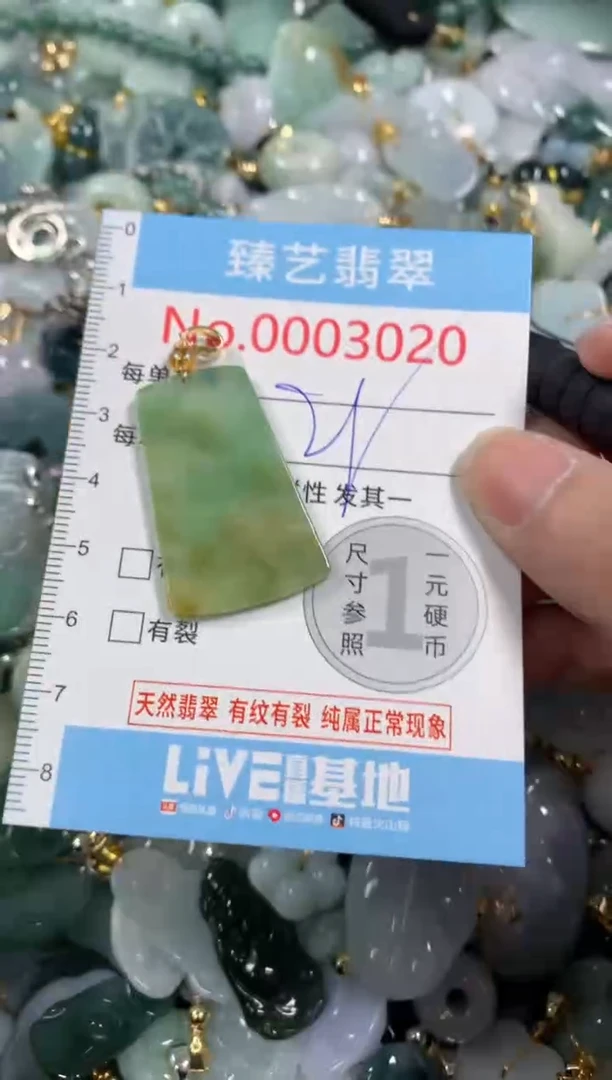 吊坠(不含链)未镶嵌翡翠3020