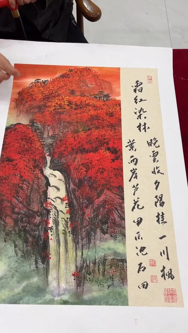 国画沈石田老师2pc山水+书法画集作品
