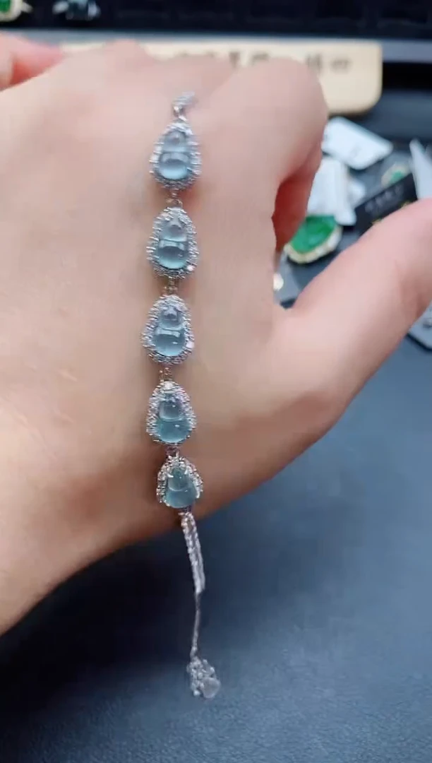 银S925镶嵌戒指翡翠1