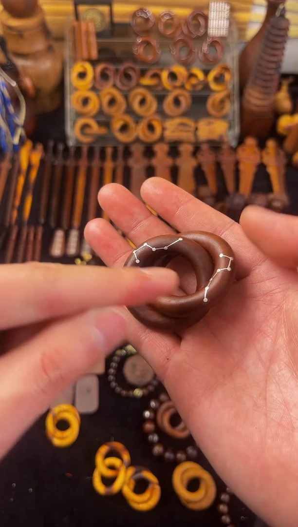 【闪购商品】木枣木银七星小乾坤圈吊坠随机发货