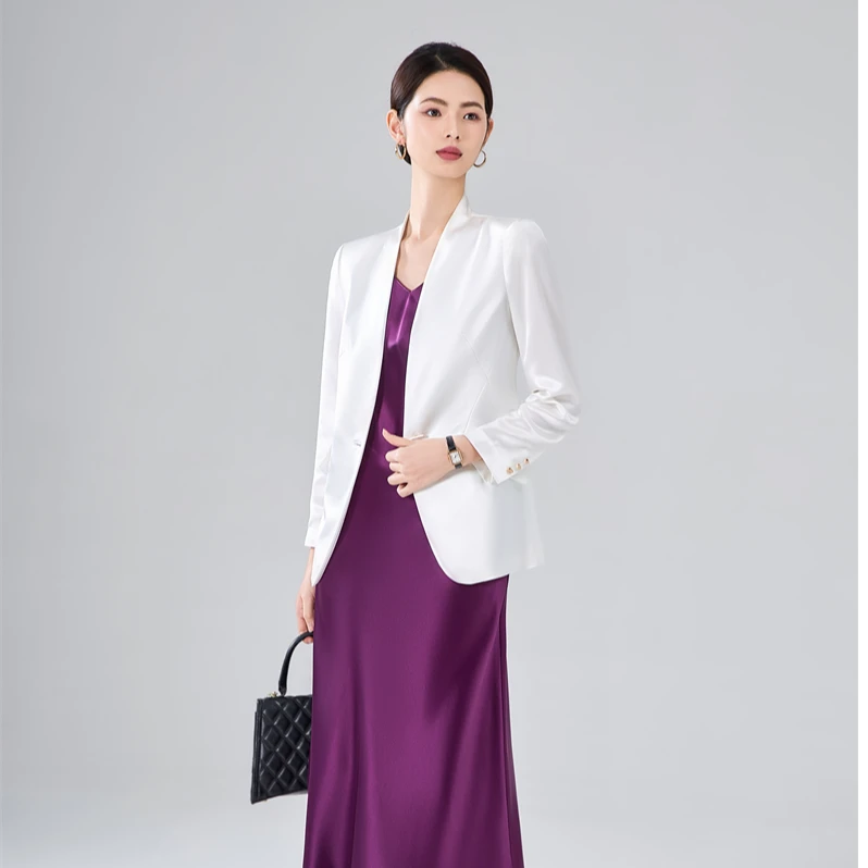 【iditto】轻奢品牌高级感三醋酸气质长款小西装外套TWAC342女神范
