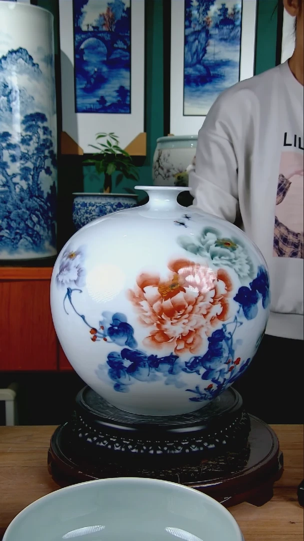 摆件景德镇手绘陶瓷888