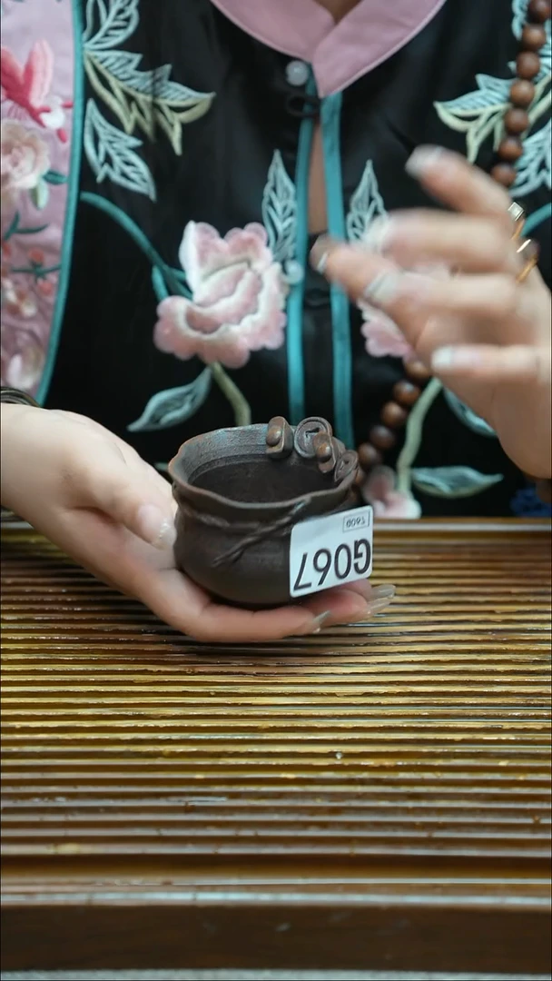 万古烧粗陶手工茶具