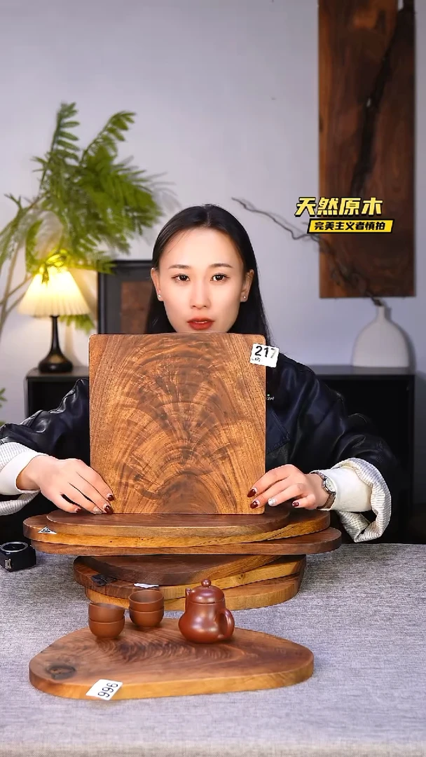 木北美黑胡桃原木.干裂疤结不属于商品质量问题完美主义者慎拍