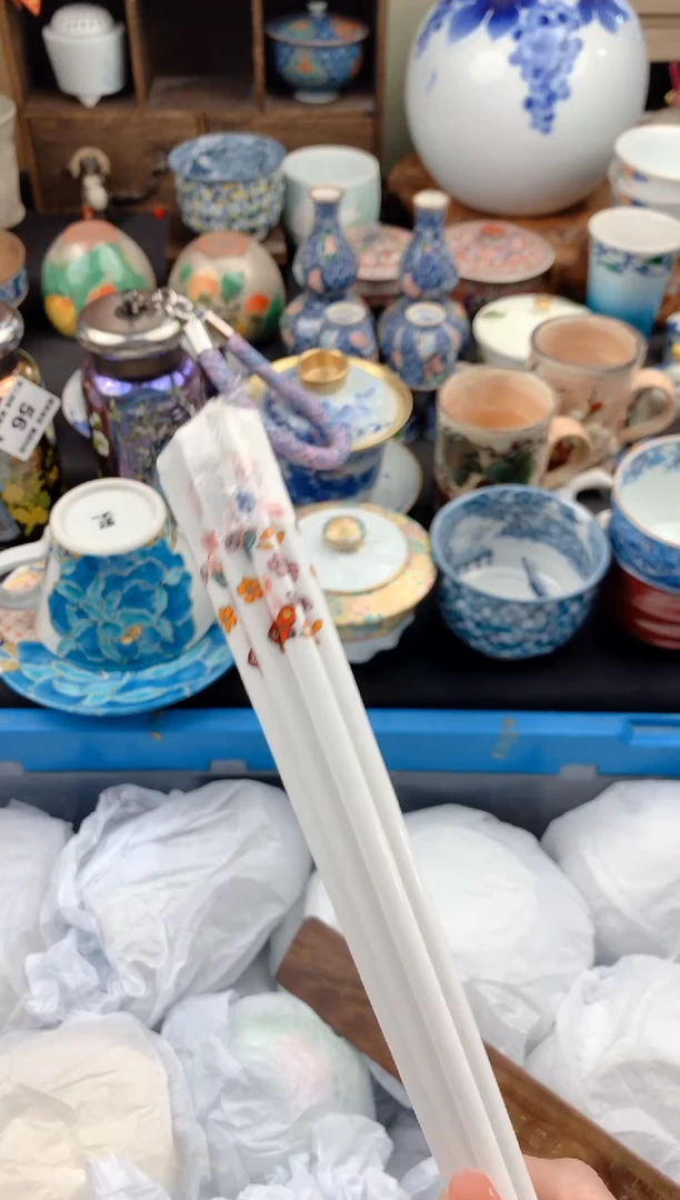 【闪购商品】瓷片骨瓷筷子（5双）九姑娘瓷器