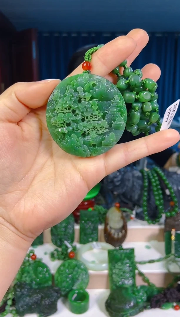 和田玉未镶嵌挂件1