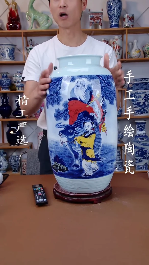 瓶景德镇手工手绘陶瓷摆件82