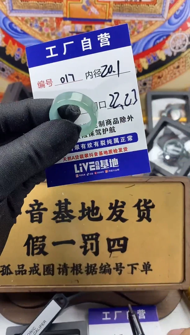 未镶嵌戒圈翡翠017