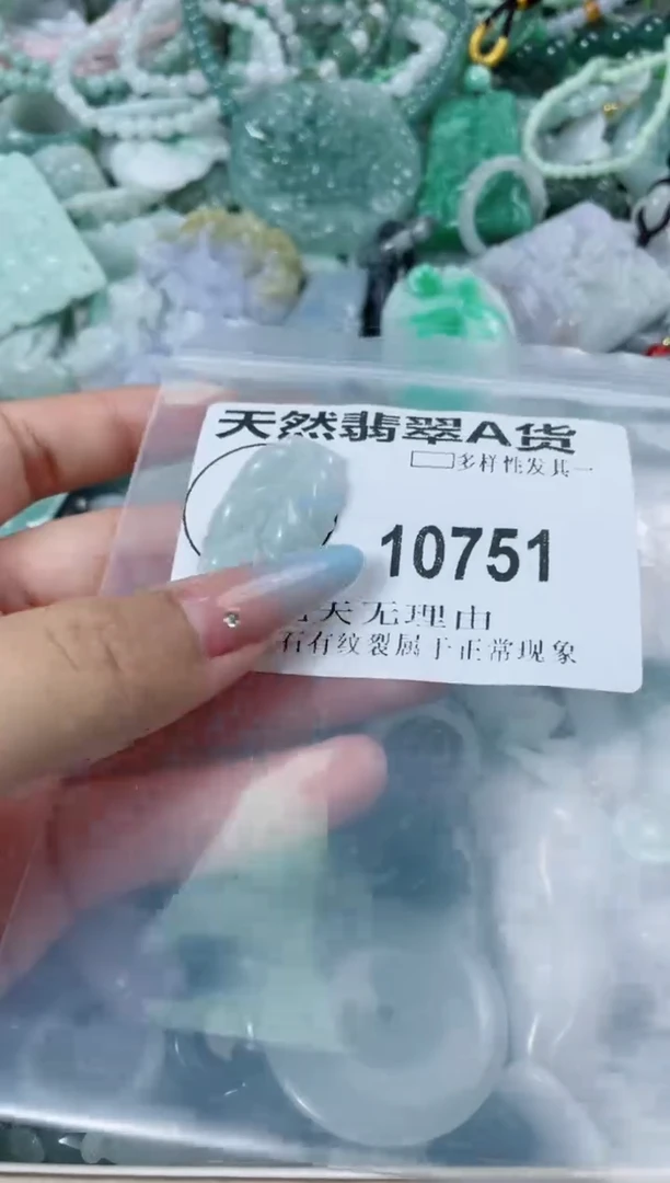 翡翠未镶嵌颈饰10751