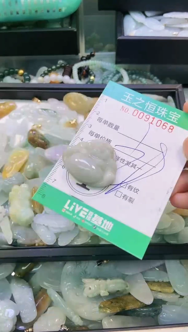 翡翠未镶嵌颈饰闪购0091068