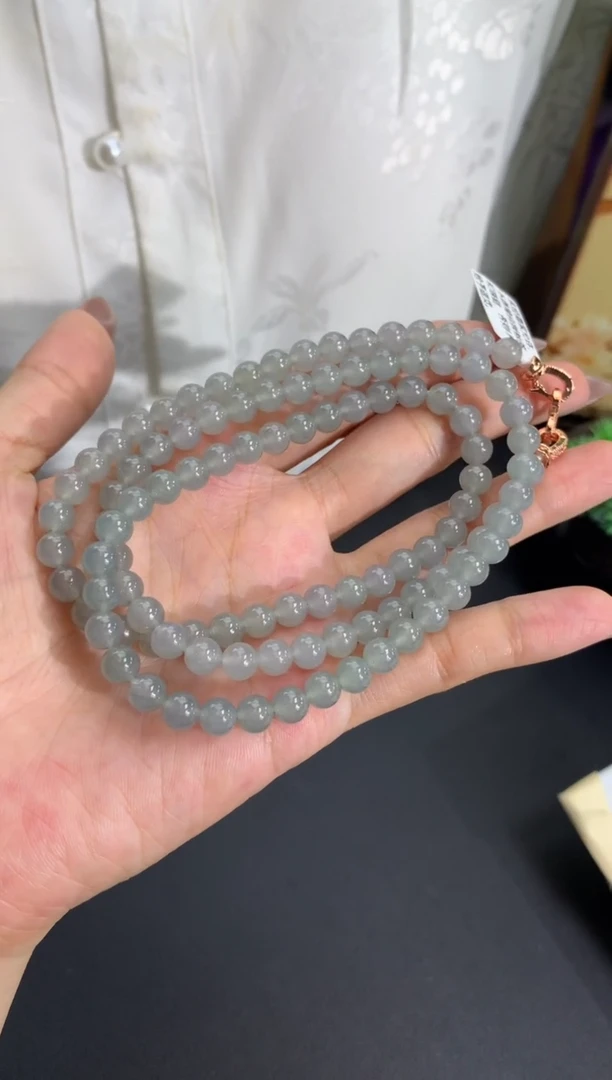 未镶嵌手串翡翠卡6mm