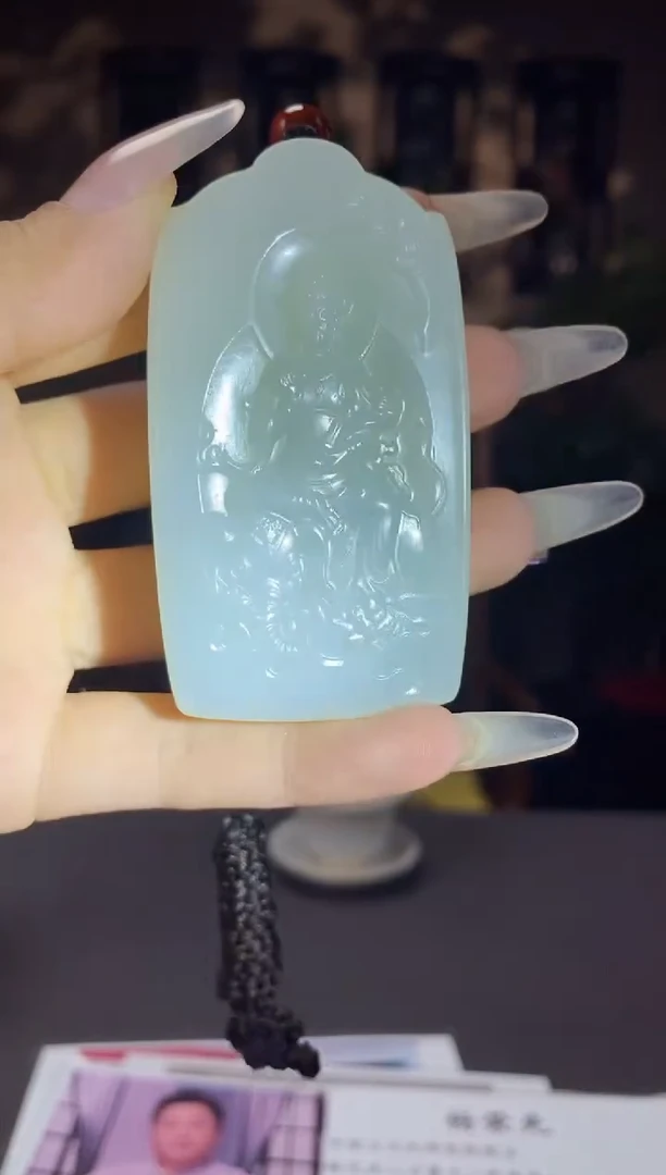 和田玉未镶嵌颈饰A566