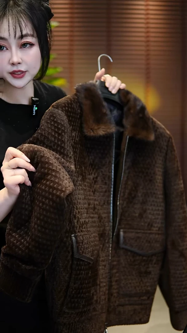 54码（155-170斤）男士水貂领鹅绒服